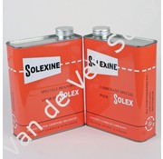 01. Blik voor reservebrandstof Solexine rood met NL en FR tekst