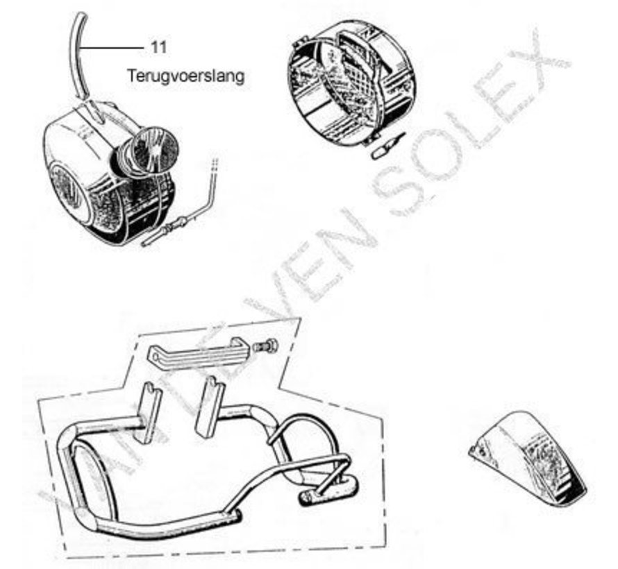 11. Overflow tube  thin
