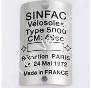Placa de tipo 5000 Sinfac