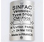 Type plate  5000 Sinfac