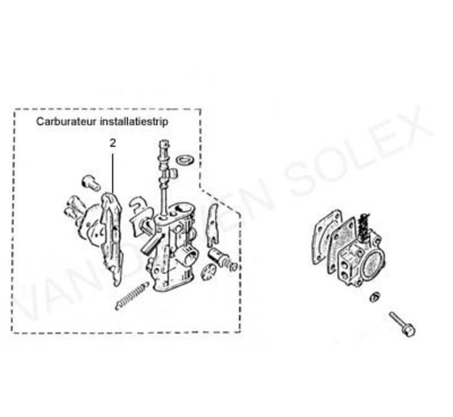 06. Brandstofleiding carburateur - pomp Solex 2200-1700