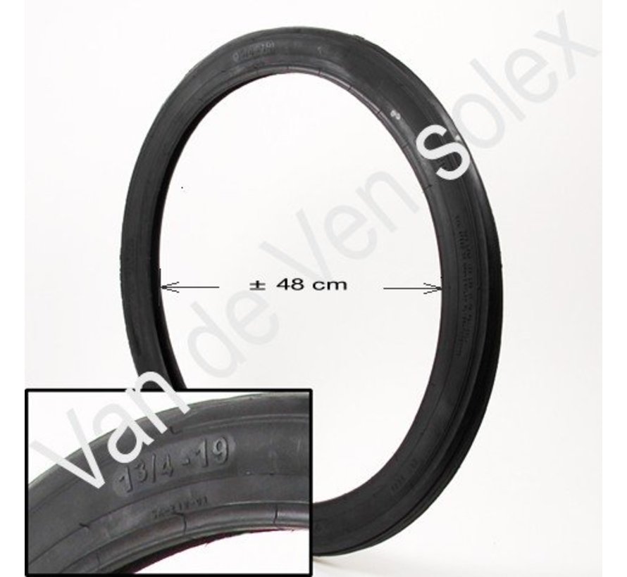 09. Tyre 1¾ - 19 inch black/cream