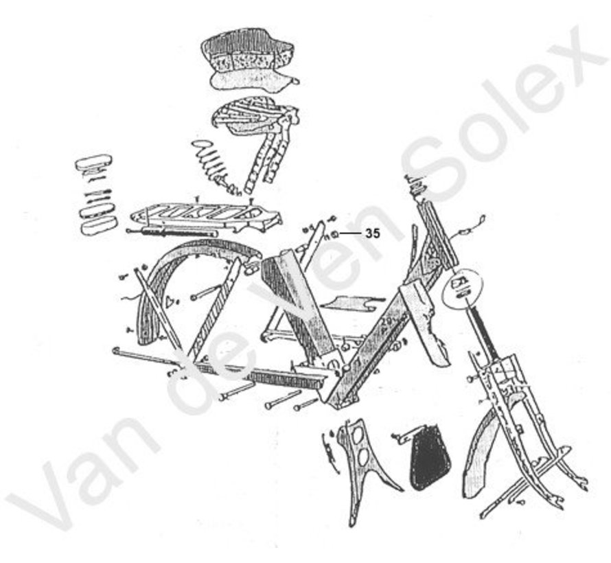 65. Left and right arm front fork Solex