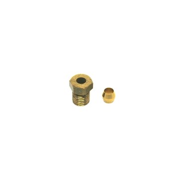 Inlet connector M8x1 with compression fitting for fuel line