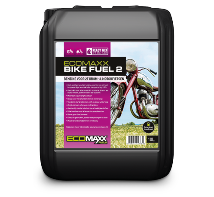 Ecomaxx Bike Fuel 2 - 5 litres : clean, always start, maximum engine protection - pick up only