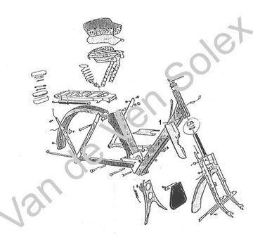 47. Sechskant-Gewindebolzen  M6 x25 für Solex