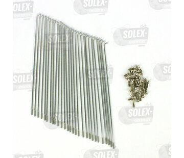06. Spokes with nipples 19" - 13 gauge 196 - set of 28 pieces