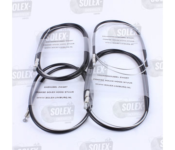 01. Cable set French high handlebar black
