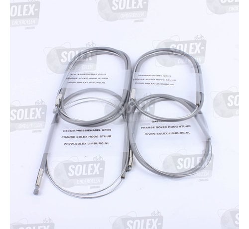 01. Conjunto de cabos guiador alto francês Cinzento