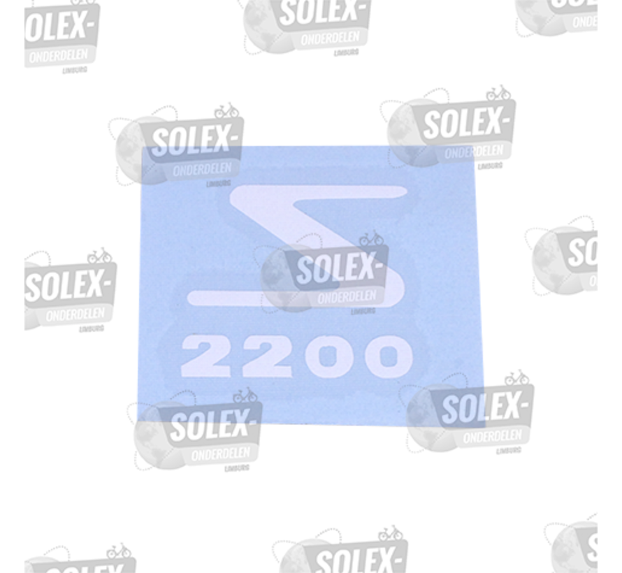 Sticker 2200  Air filter cover