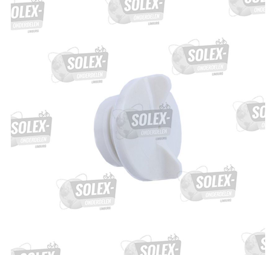 02. White filler cap with gasket for Solex