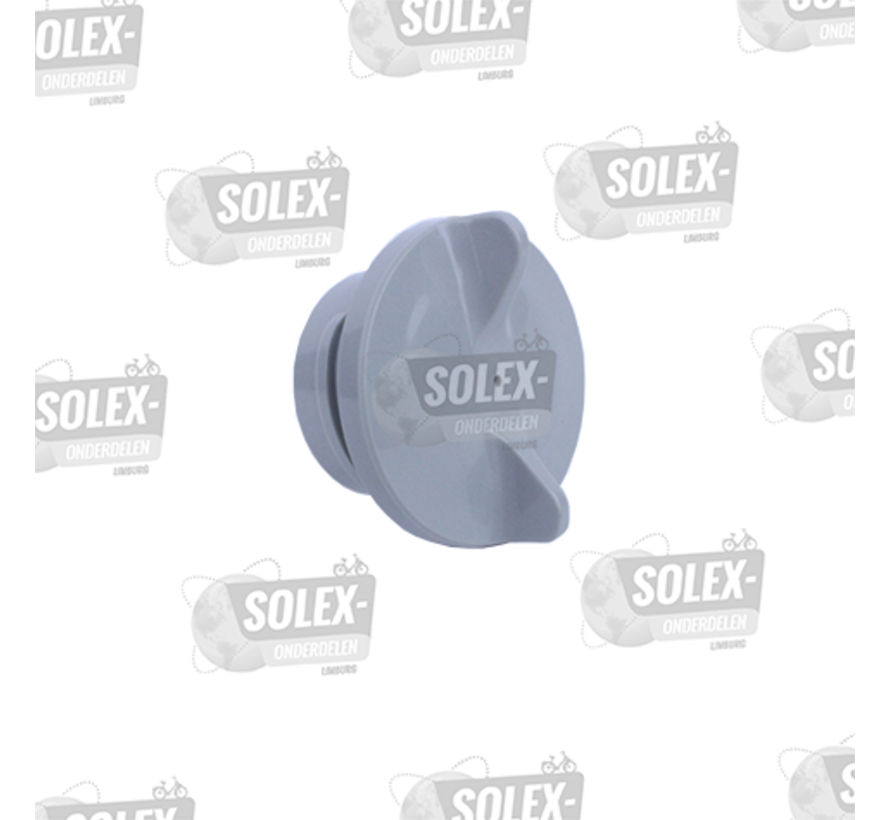 02. White filler cap with gasket for Solex