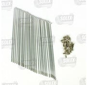 06. Spokes with nipples 16" - 13 gauge 152 - set of 28 pieces