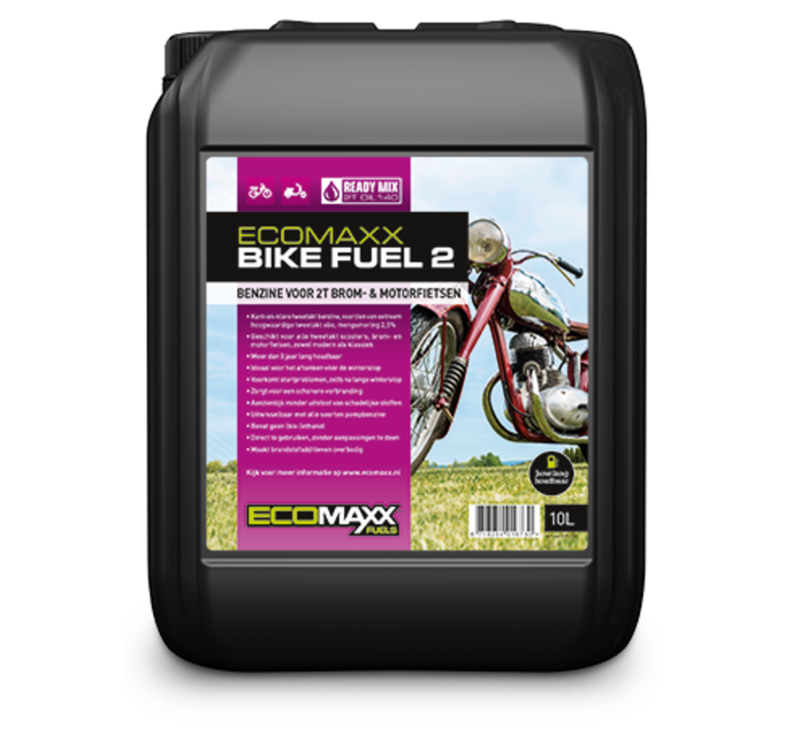 Ecomaxx Bike Fuel 2 - 5 liter : ren, starter altid, maksimal motorbeskyttelse - kun afhentning