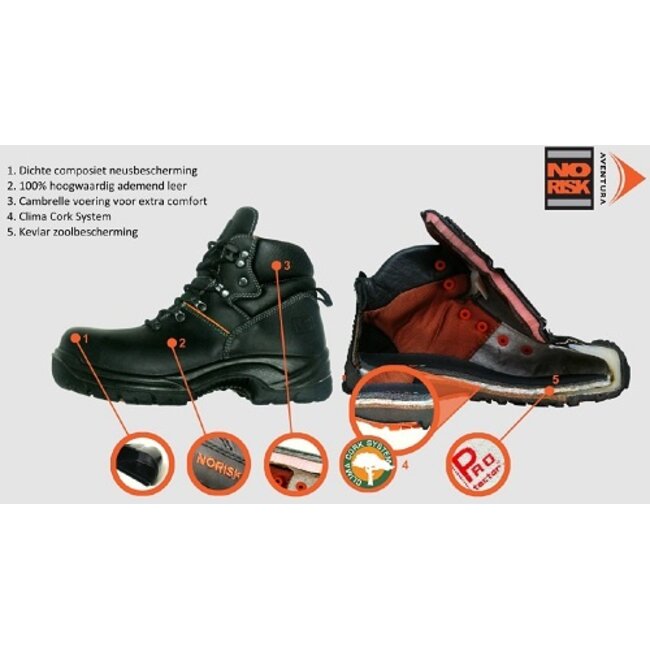 No Risk Cole S3 lage werkschoenen