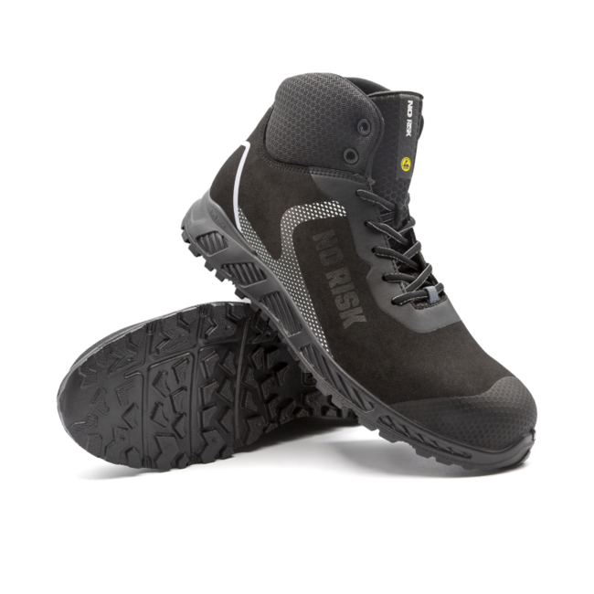 No Risk Black Tiger S3 ESD hoge sneaker werkschoenen