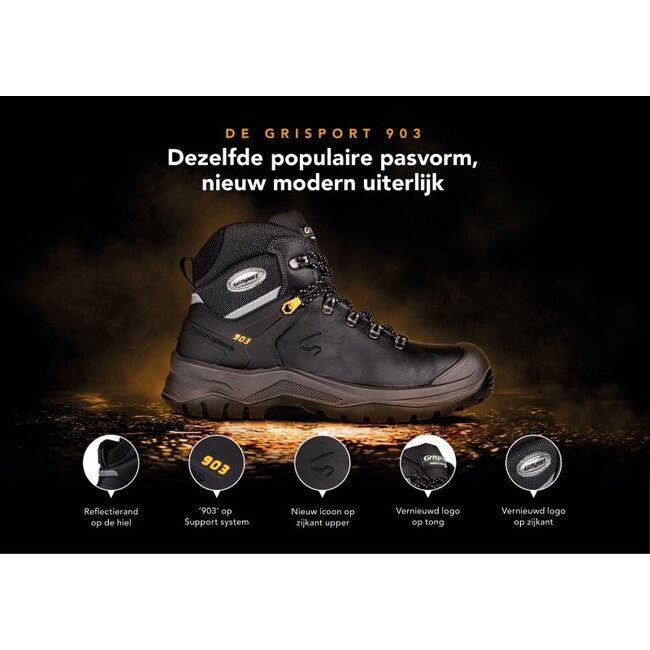 Grisport 903L 33148  S3 Zwart
