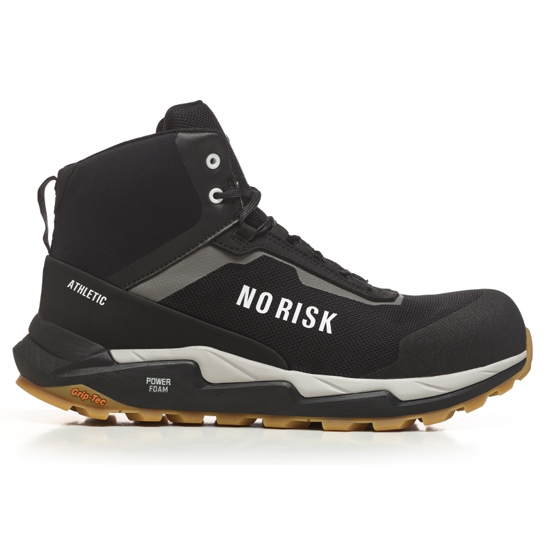 No Risk Athletic Mid Black 1019.00 S3L hoge sneaker werkschoen