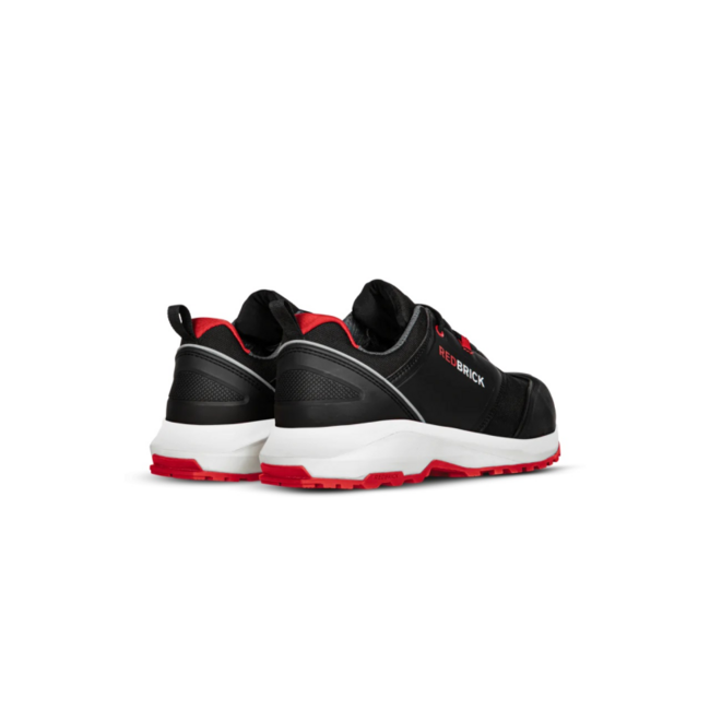 Redbrick Pulse Overnose 32323 S3 Zwart/rood lage werkschoen