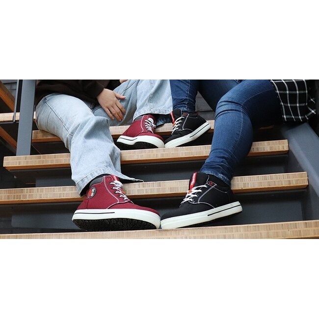 Redbrick Ladies Linda S3 dames werkschoen sneaker hoog zwart