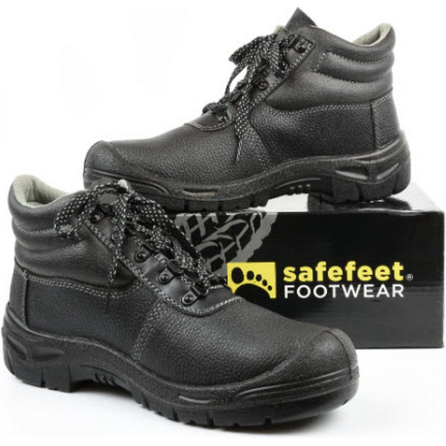 Safeet Pisa 10-300 S3 hoge werkschoen zwart (budget)