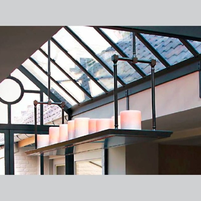 Exclusieve lamp met kaarsen brons LED