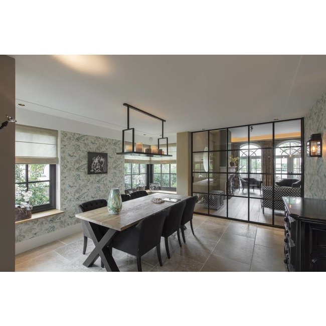 Suspension bougies LED rustique bronze ou blanc