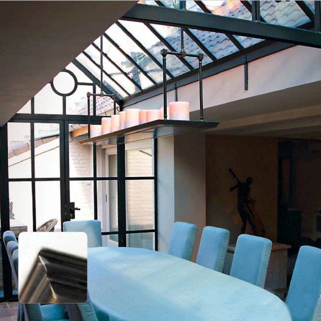 Luminaire rustique chic bronze avec bougies