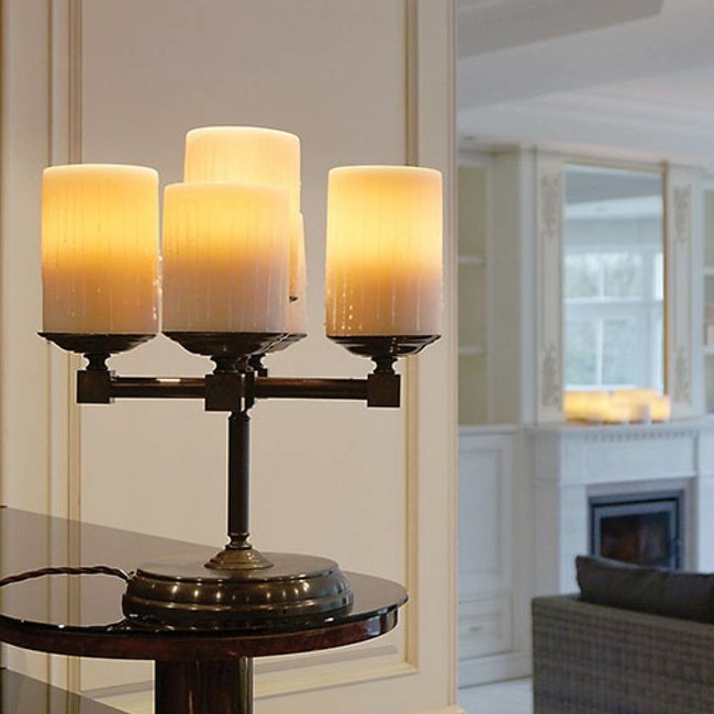 Lampe de chevet chandelier avec bougies 