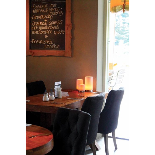 Sfeer tafellamp met kaarsen LED x 3 brons