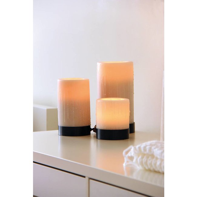 Lampe de table 3 bougies LED scintillantes