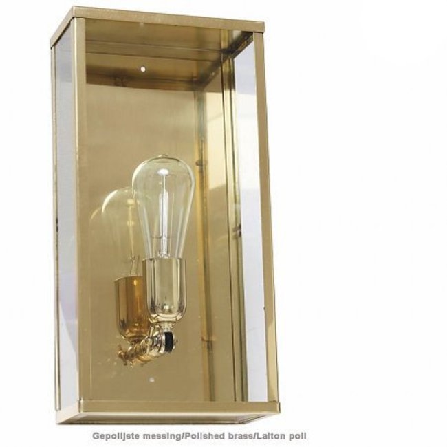 Eclairage façade extérieur verre rustique bronze, chrome, nickel, laiton