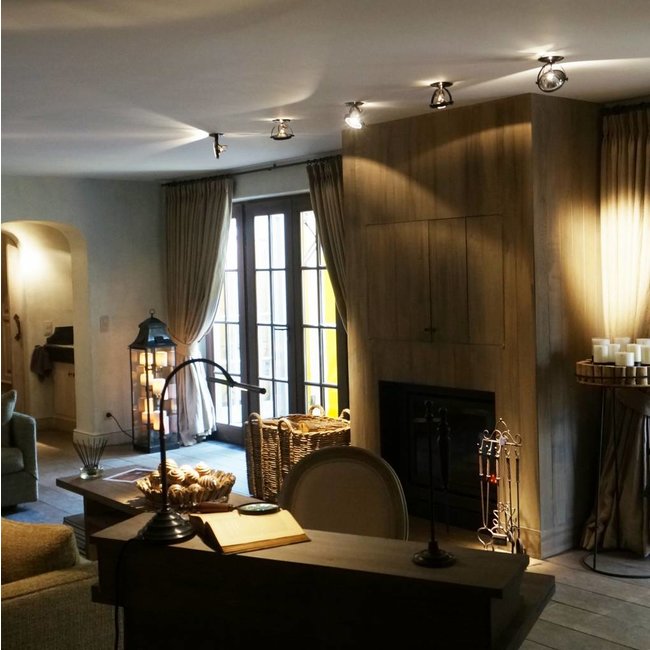 Lampadaire lanterne avec bougies bronze intérieur ou extérieur