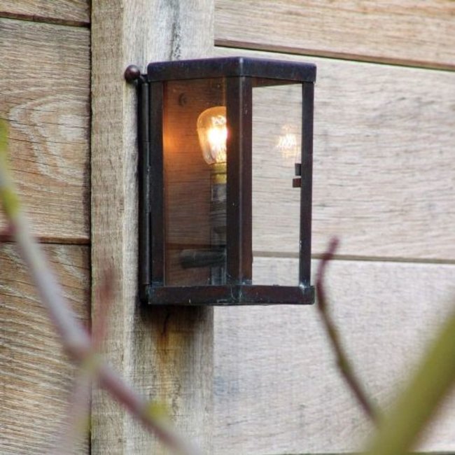 Petite applique extérieur en verre rustique