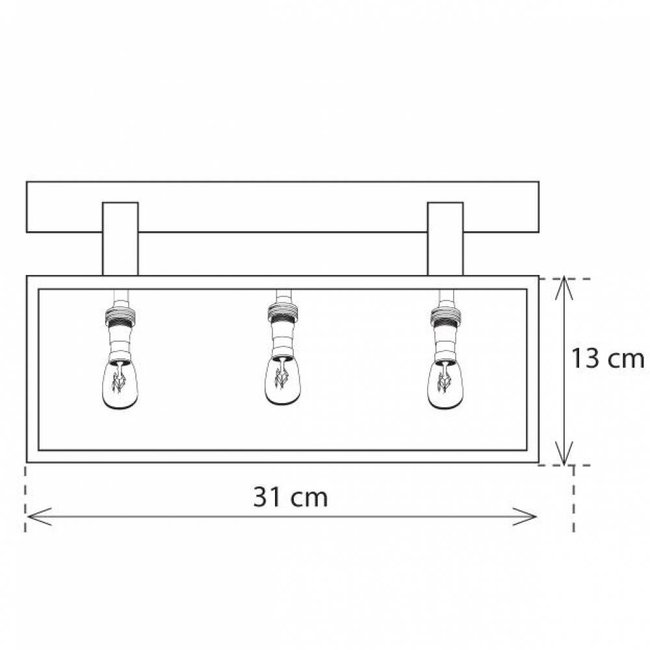 Applique murale verre rustique bronze