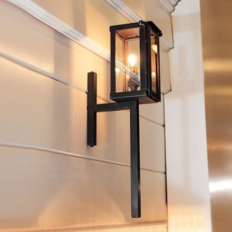 Fakkel wandlamp landelijk brons