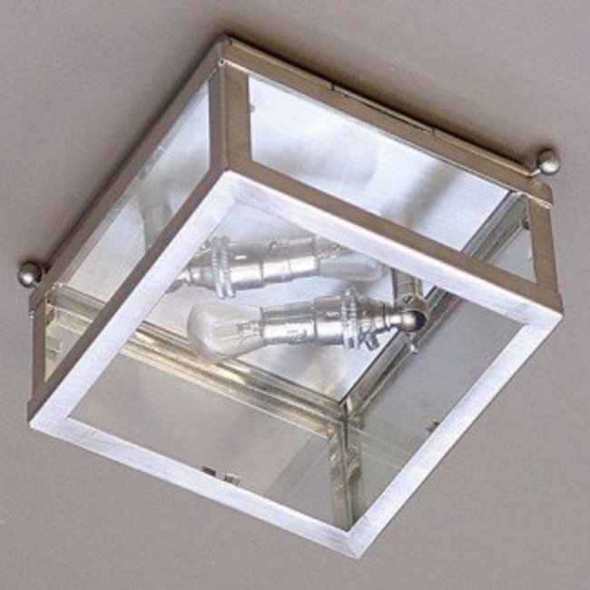 Kleine plafondlamp landelijk brons, nikkel, chroom