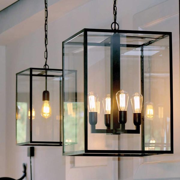 Wonderlijk Lamp lantaarn landelijk met glas 4xE27 - Feluce XC-86