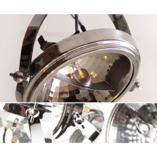 Spot plafond orientable rustique chic bronze, chrome, nickel