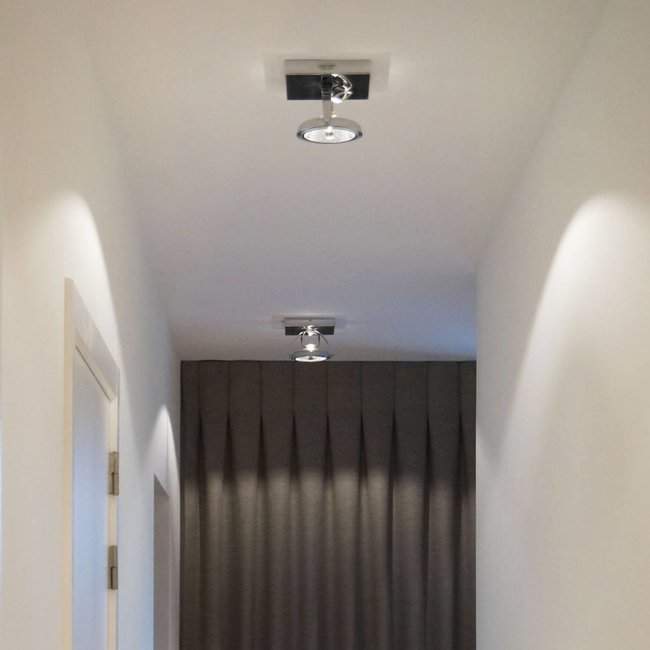 Opbouw plafondspot landelijk brons, chroom, nikkel AR111