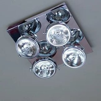 Luminaire 4 spots orientables rustique chic carré Luminaire 4 spots orientables rustique chic carré