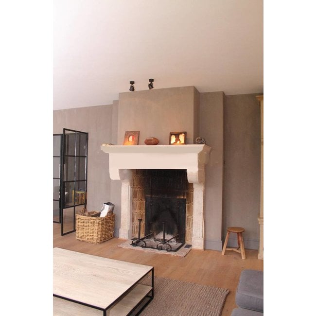 Rustieke plafondlamp brons, nikkel, chroom ronde support