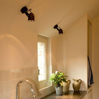 Plafonnier orientable campagne chic bronze, nickel, chrome Plafonnier orientable campagne chic bronze, nickel, chrome
