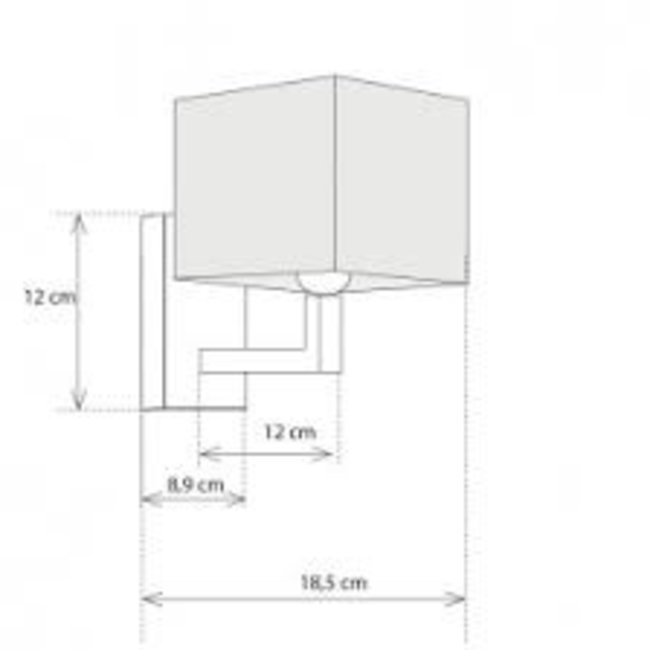 Applique murale abat-jour campagne chic