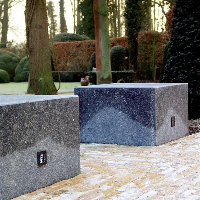 Trapverlichting inbouw IP44 brons, nikkel, chroom, goud