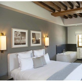 Wandlamp stoffen kap landelijk brons