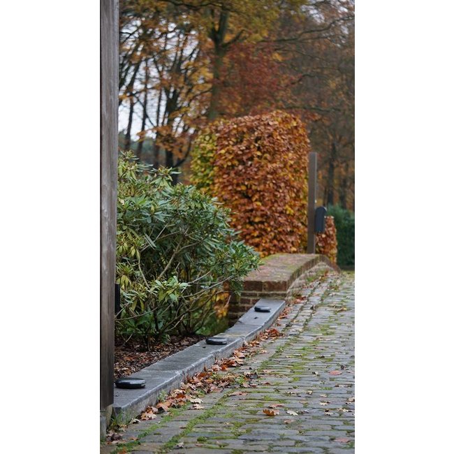 Oprit verlichting LED brons, nikkel, chroom 90° of 2x90°