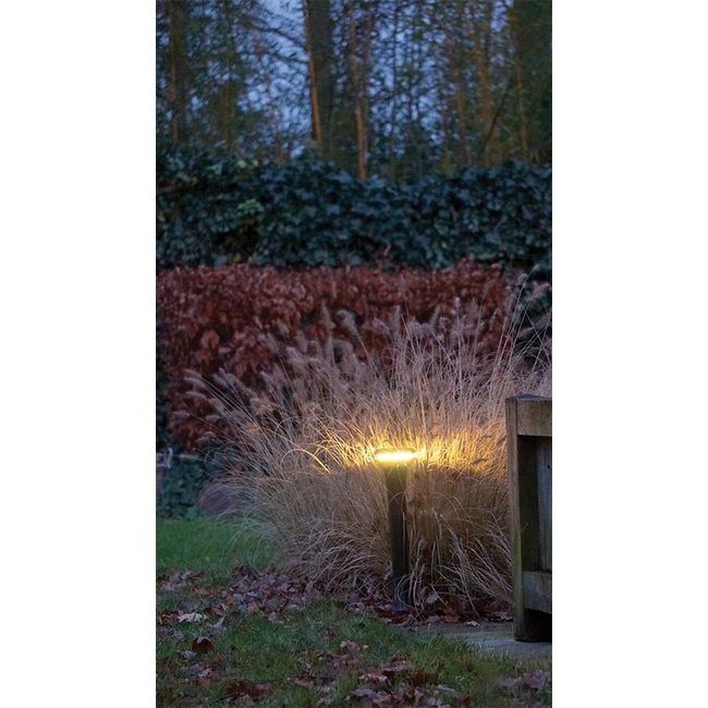 Borne lumineuse rustique bronze, nickel, chrome