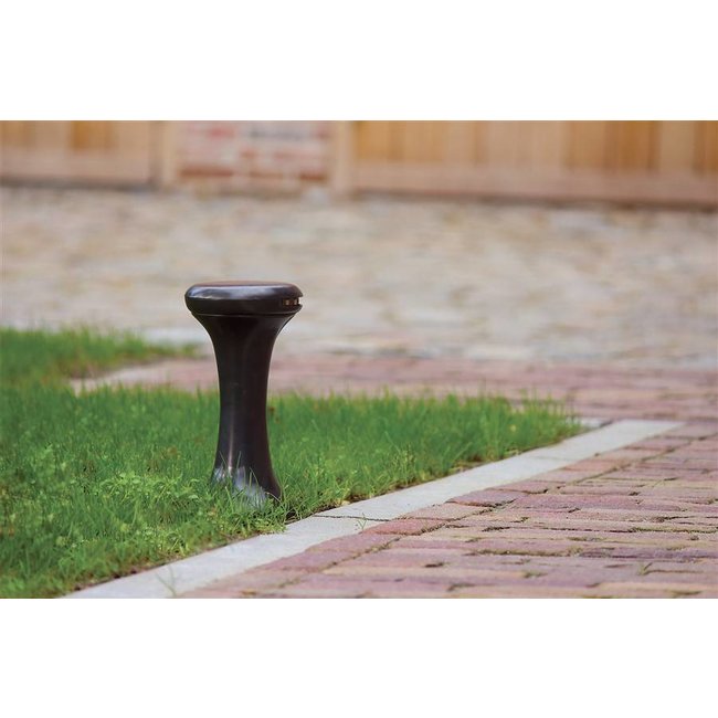 Borne lumineuse rustique bronze, nickel, chrome