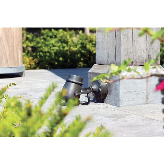 Bronzen wandlamp landelijk buiten richtbaar GU10